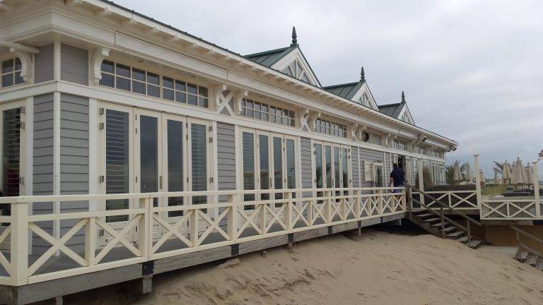 Accoya windows on a wood beach home