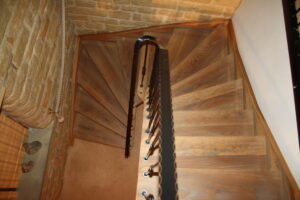 U-Shaped Wooden Staircase 